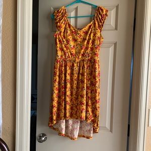 Floral high low dress